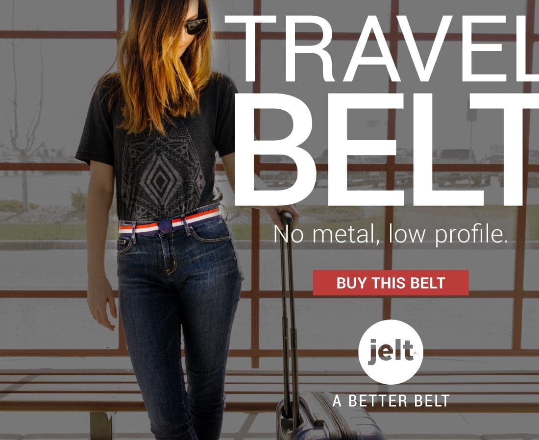 Jelt belt online ad for travel